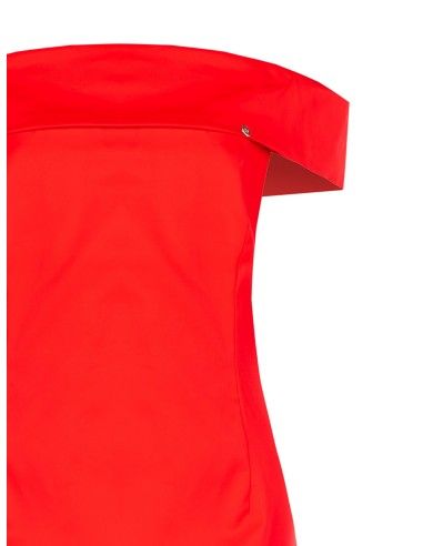 Vestido com decote bardot Rinascimento