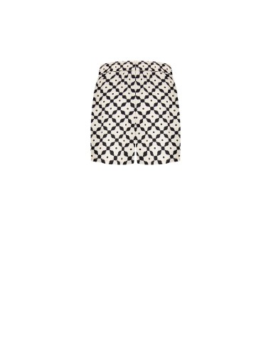 Calças curtas de algodão baggy com borlas Rinascimento