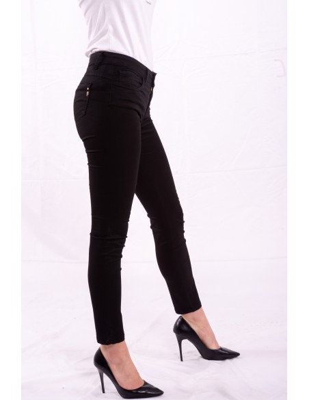 Fracomina Calças Cigarette de cor sólida