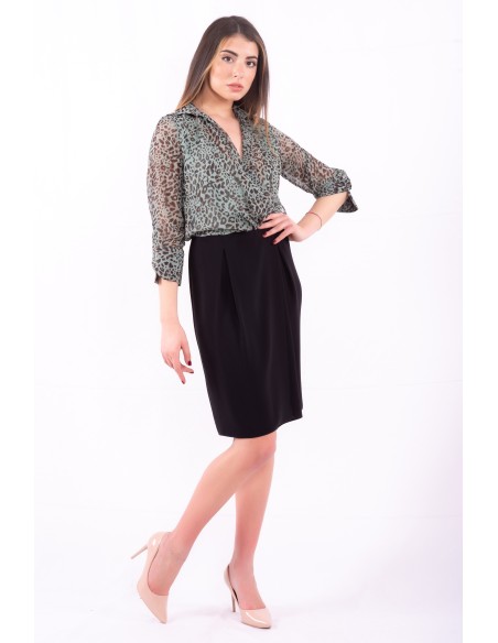 Vestido combinado Sandro Ferrone