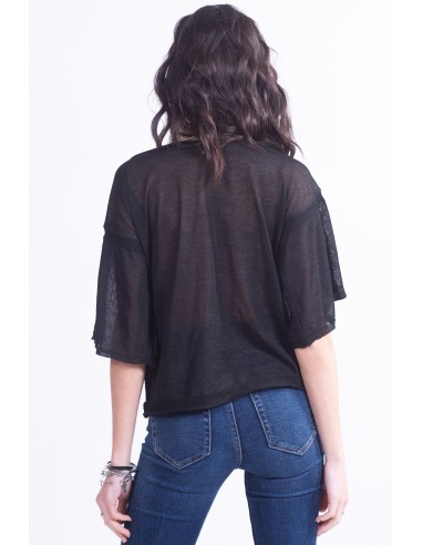 Camisola de gola alta com trivela