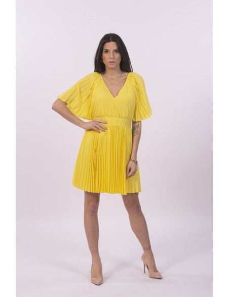 Vestido plissado Fracomina