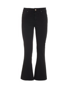 Jeans Bella Flare Cropped em Jeans Stretch Denim Sofisticado Colorido Fracomina