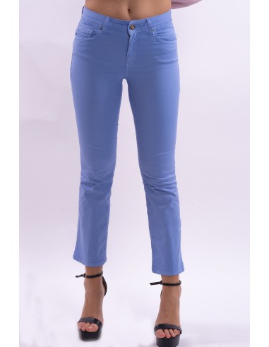 Jeans Bella Flare Cropped Stretch Colorido Fracomina