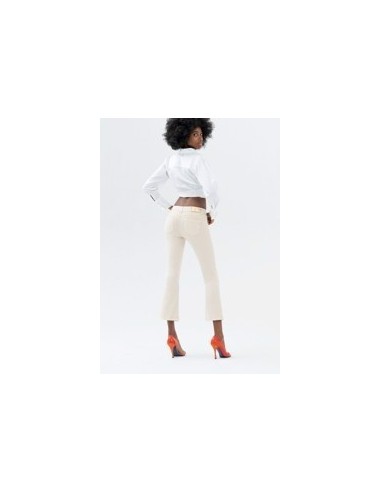Jeans Bella Flare Cropped Stretch Colorido Fracomina