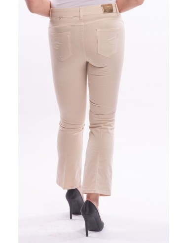 Jeans Bella Flare Cropped Stretch Colorido Fracomina