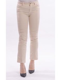 Jeans Bella Flare Cropped Stretch Colorido Fracomina