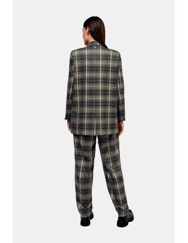 Calças com padrão axadrezado Dixie