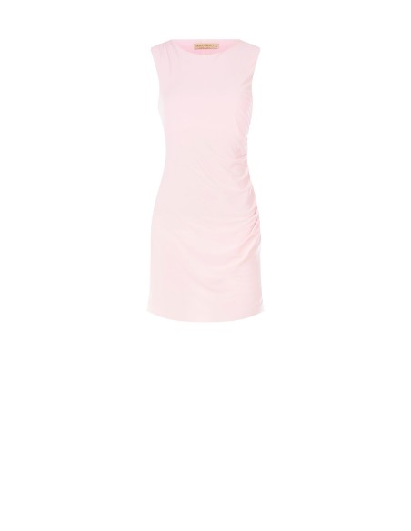 Vestido curto de tubo enrolado num lado Rinascimento