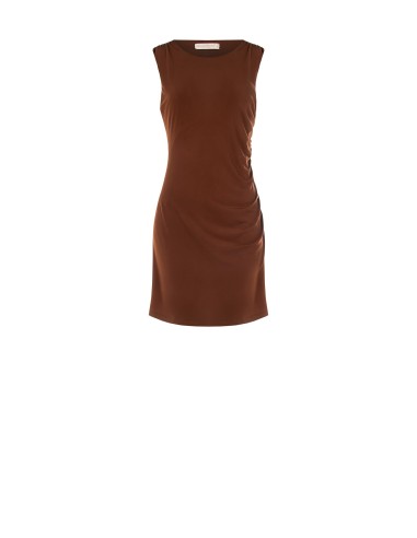Vestido curto de tubo enrolado num lado Rinascimento