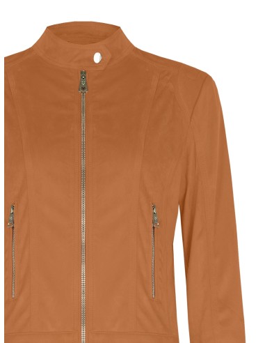 Casaco de ciclista de camurça curto e justo Rinascimento