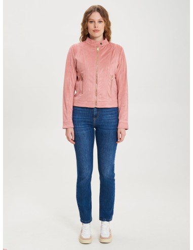 Casaco de ciclista de camurça curto e justo Rinascimento