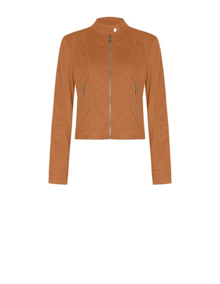 Casaco de ciclista de camurça curto e justo Rinascimento