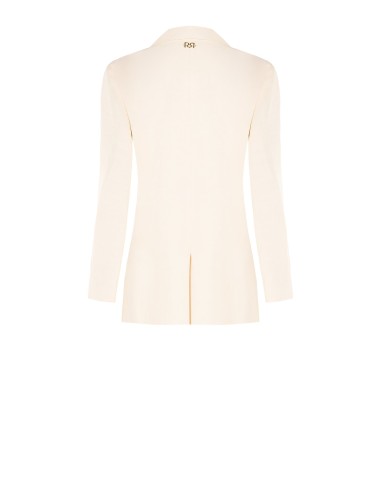 Blazer de cetim mate com 1 botão Rinascimento