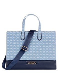 Saco de mão Maxi com efeito de lona e alça amovível Rinascimento 2