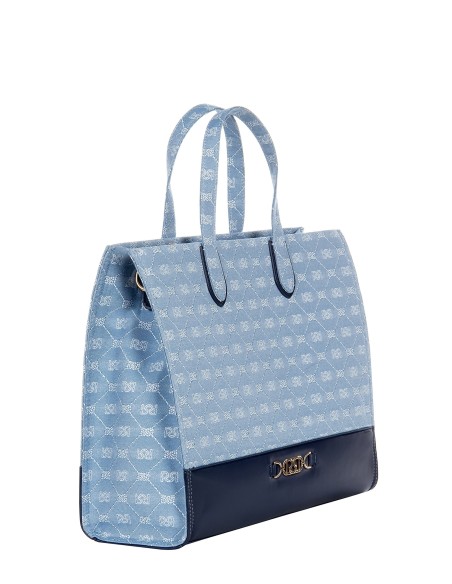 Saco de mão Maxi com efeito de lona e alça amovível Rinascimento