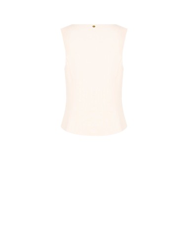 Colete em poliviscose com efeito ligeiramente enrugado Rinascimento