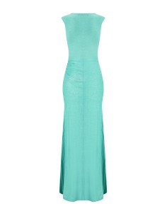 Vestido comprido com alças e efeito brilhante em lurex Rinascimento 2