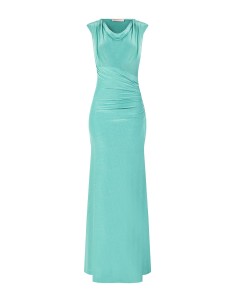Vestido comprido com alças e efeito brilhante em lurex Rinascimento