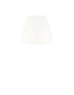 Calças curtas de tecido técnico folgado com alfinetes de laço em strass Rinascimento 2