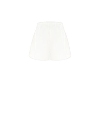 Calças curtas de tecido técnico folgado com alfinetes de laço em strass Rinascimento