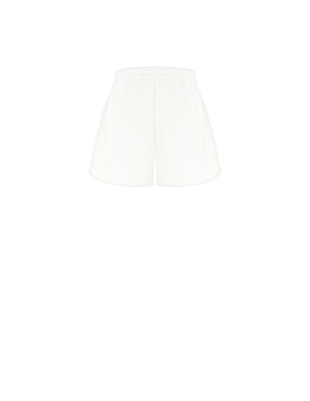 Calças curtas de tecido técnico folgado com alfinetes de laço em strass Rinascimento