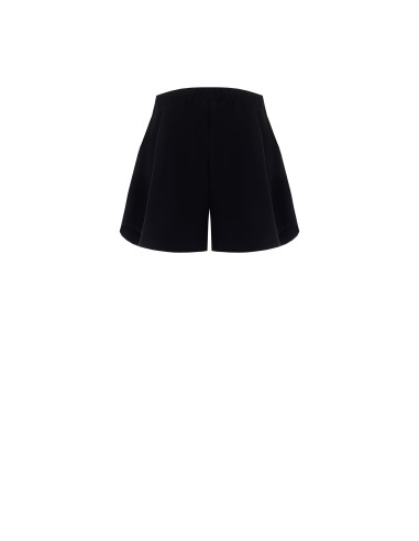 Calças curtas de tecido técnico folgado com alfinetes de laço em strass Rinascimento