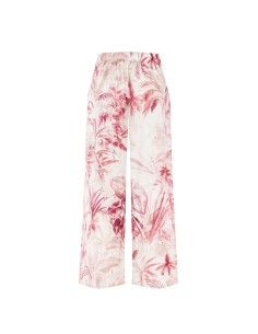 Calças Palazzo de algodão com elástico nas costas Rinascimento 2