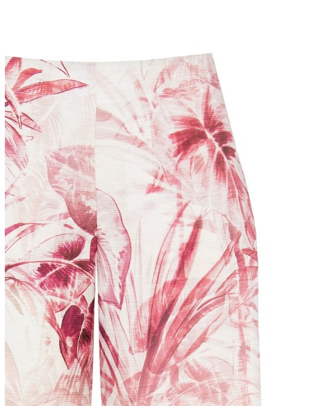 Calças Palazzo de algodão com elástico nas costas Rinascimento