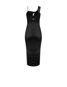 Vestido de bainha de malha brilhante com recorte no decote Rinascimento 2