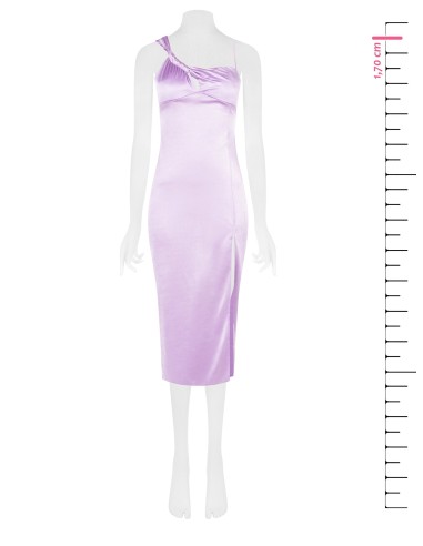 Vestido de bainha de malha brilhante com recorte no decote Rinascimento