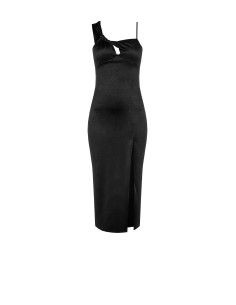 Vestido de bainha de malha brilhante com recorte no decote Rinascimento