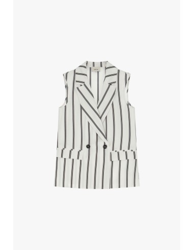 Colete com botões e trespassado Dixie