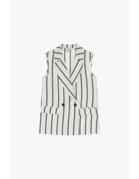 Colete com botões e trespassado Dixie