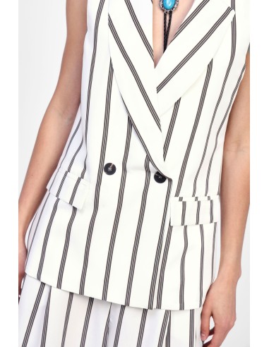 Colete com botões e trespassado Dixie