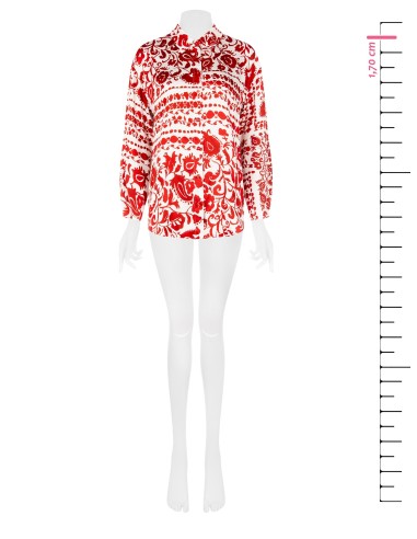 Camisa oversize em viscose Rinascimento