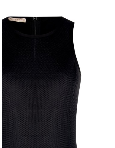 Top de neopreno líquido à frente com fecho de correr maxi nas costas Rinascimento