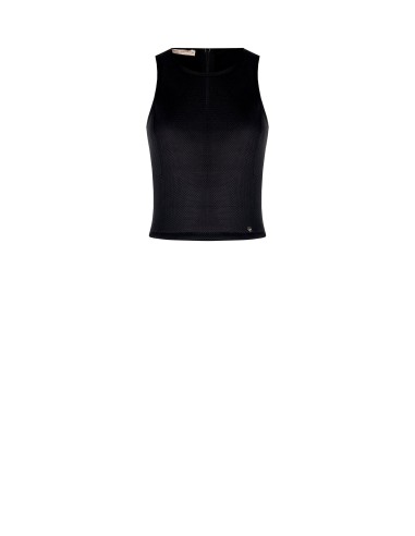 Top de neopreno líquido à frente com fecho de correr maxi nas costas Rinascimento