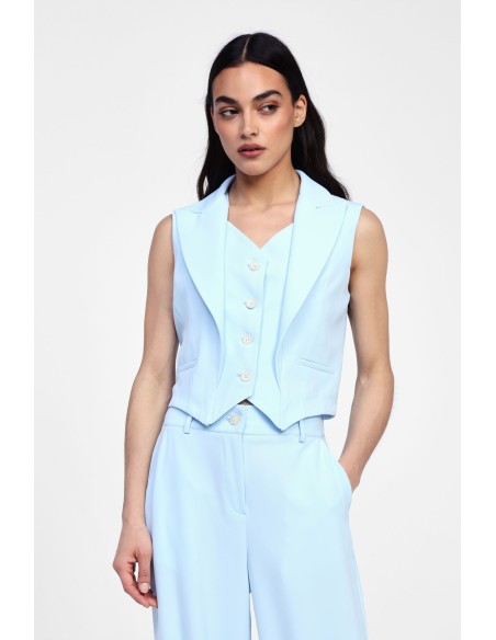 Colete com gola clássica e bolsos Dixie