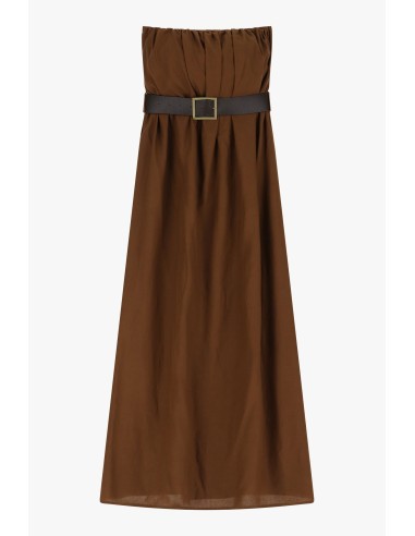 Vestido comprido com cinto ajustável Dixie