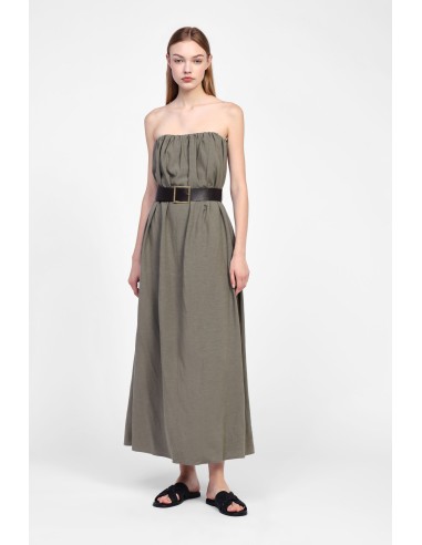 Vestido comprido com cinto ajustável Dixie