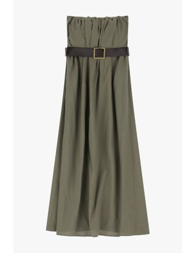 Vestido comprido com cinto ajustável Dixie