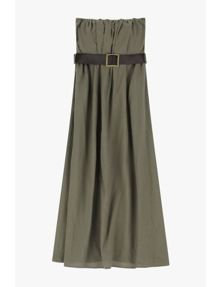 Vestido comprido com cinto ajustável Dixie