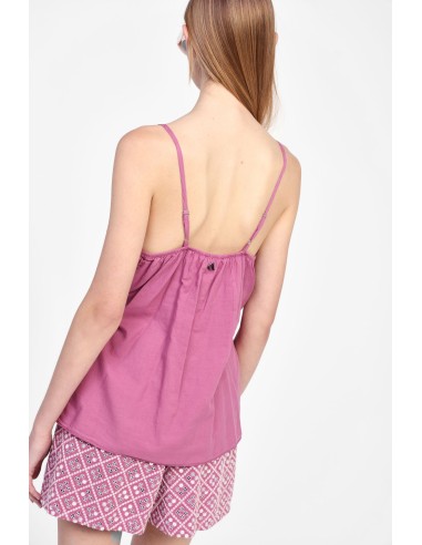 Top com alças e decote em V Dixie