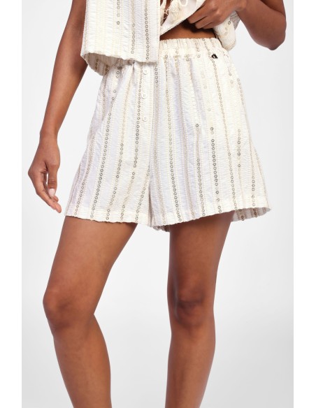 Calções elásticos com lantejoulas Dixie