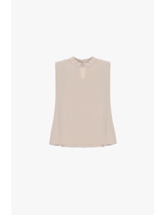 Top com gola alta e sem mangas Dixie