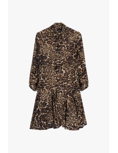 Vestido curto às pintas com mangas 3/4 Dixie 2