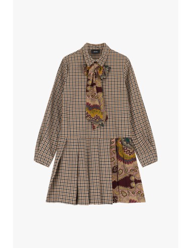 Vestido com gola clássica e estampado Dixie