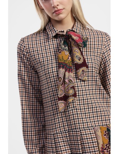 Vestido com gola clássica e estampado Dixie