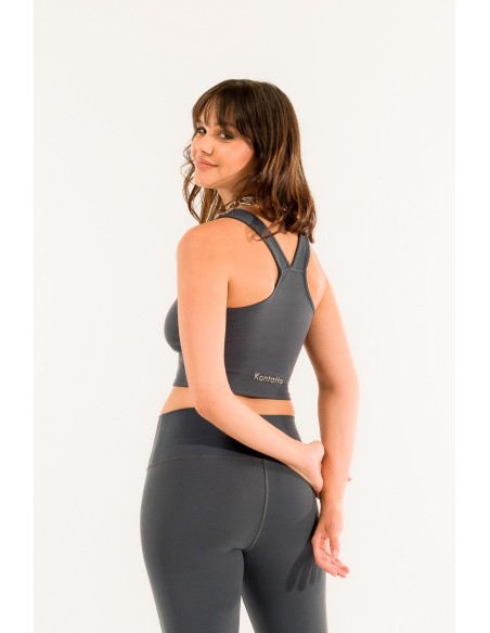 Top com decote em V Kontatto